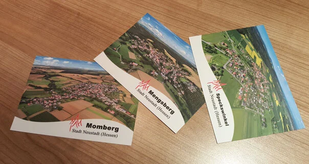 Postkarten Stadtteile | Peter Lauritis Photography Postkarten von Speckswinkel, Momberg und Mengsberg mit Luftbildern der Dörfer