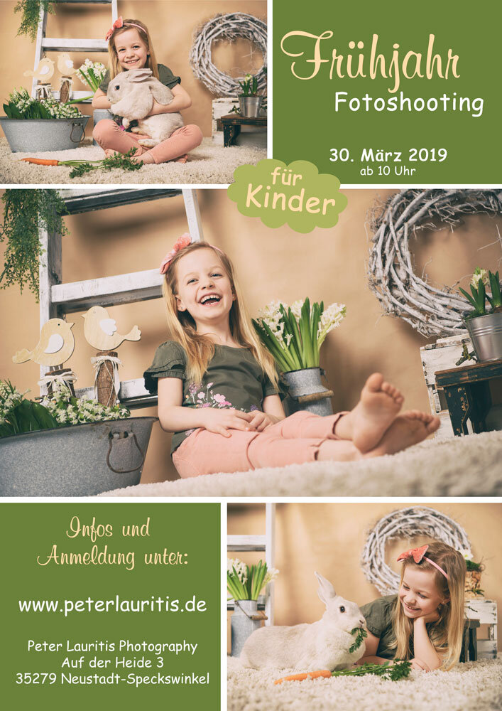 kinder fruehjahr fotoshooting aktion