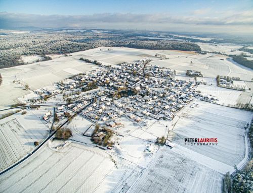 Drohnenaufnahmen vom verschneiten Speckswinkel