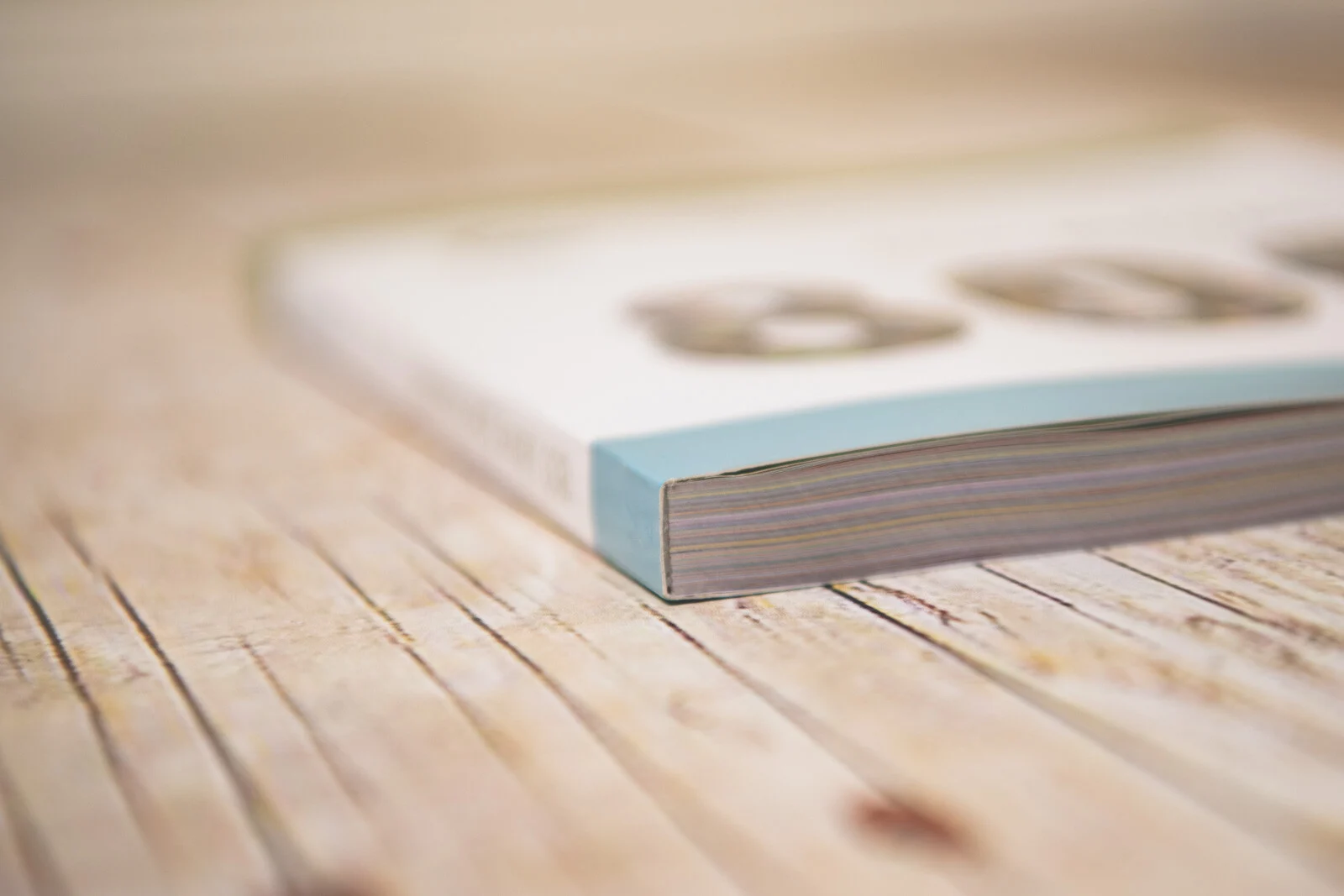 Nahaufnahme der Buchkante mit der Zahl 800 auf dem Titel